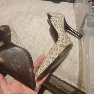 Y2k Guess logo heels
